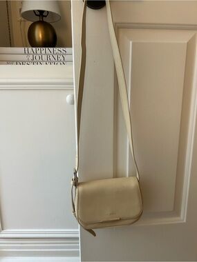 Ted Baker Cream Crossbody Saddle Bag